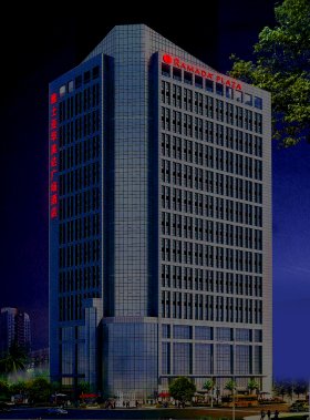 雅士亞酒店樓體外露燈字制作施工
